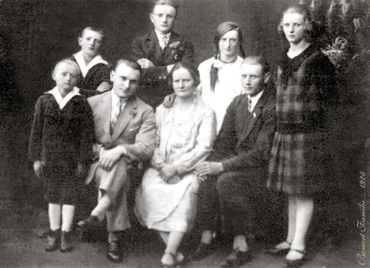 Die Familie Bomert aus Laszewo ca. 1928